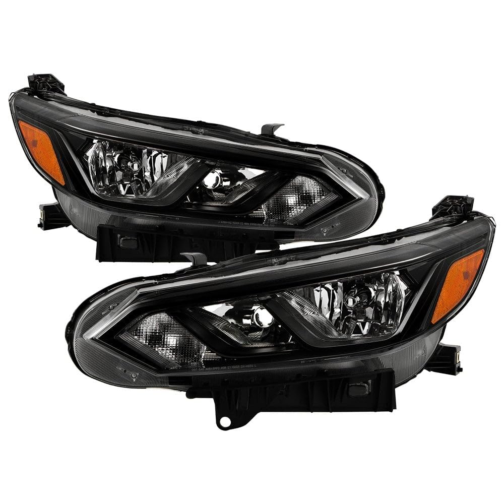 Nissan Sentra 20-21 Spyder (xTune) Halogen Headlight - Low Beam-H11(Included) ; High Beam-H9(Included); Signal-3157(Included) - OE Set Black