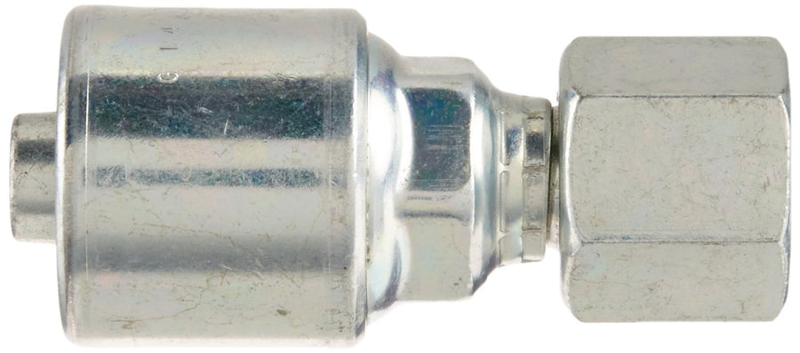 MegaCrimp Gates 8G-8FJX Couplings, Female JIC 37 Flare Swivel, Zinc Plated Carbon Steel, 2.88", 1/2" ID (Pack of 125)