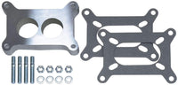 Trans-Dapt Carburetor Performance Spacer, 1 in Thick, 2 Hole, Holley 2-Barrel, Gasket/Hardware Included, Aluminum, Natural, Each