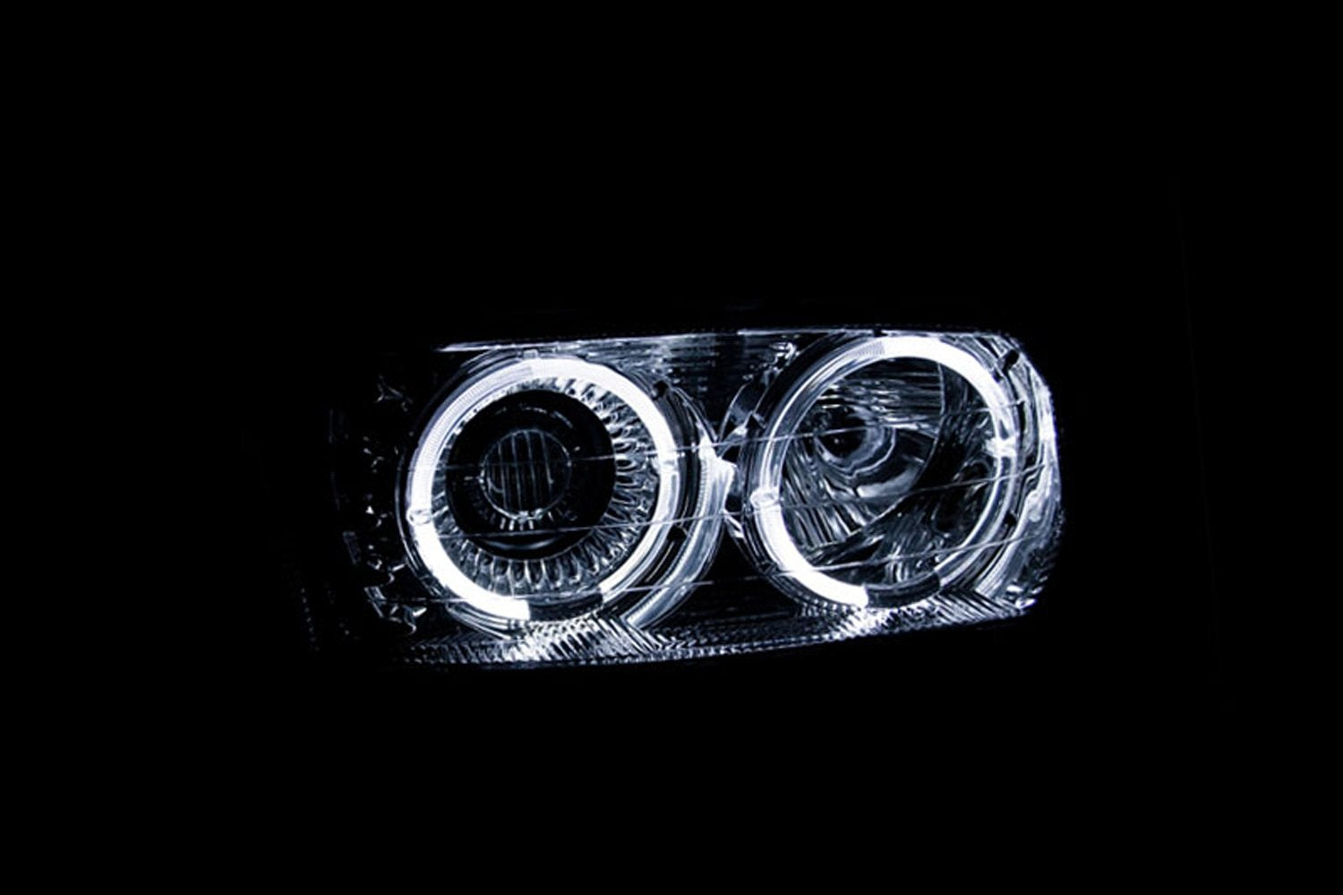 Chrome AnzoUSA Projector Halo Headlight - (Sold in Pairs)