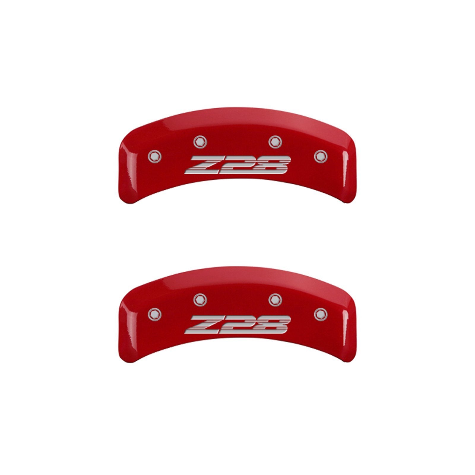 Caliper Covers MGP 14026SZ84RD with Red Powder Coat Finish, (Set of 4)