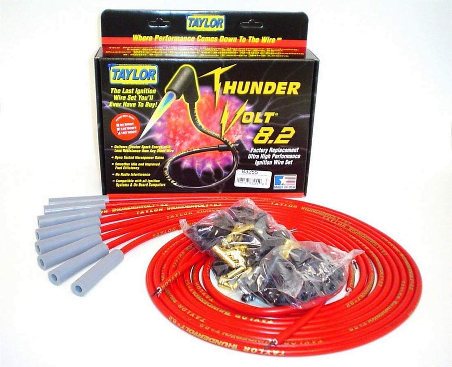 83255 Taylor Thundervolt 8.2 Univ 8 Cyl 180 Red, 1 Pack