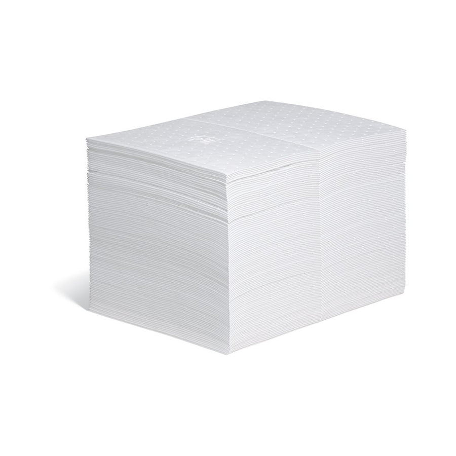 PIG Oil-Only Absorbent Mat Pad - Oil Mat - 100 Pads per Bag - 15" x 20" Pad - Absorbs up to 28 ounces per Pad - MAT403