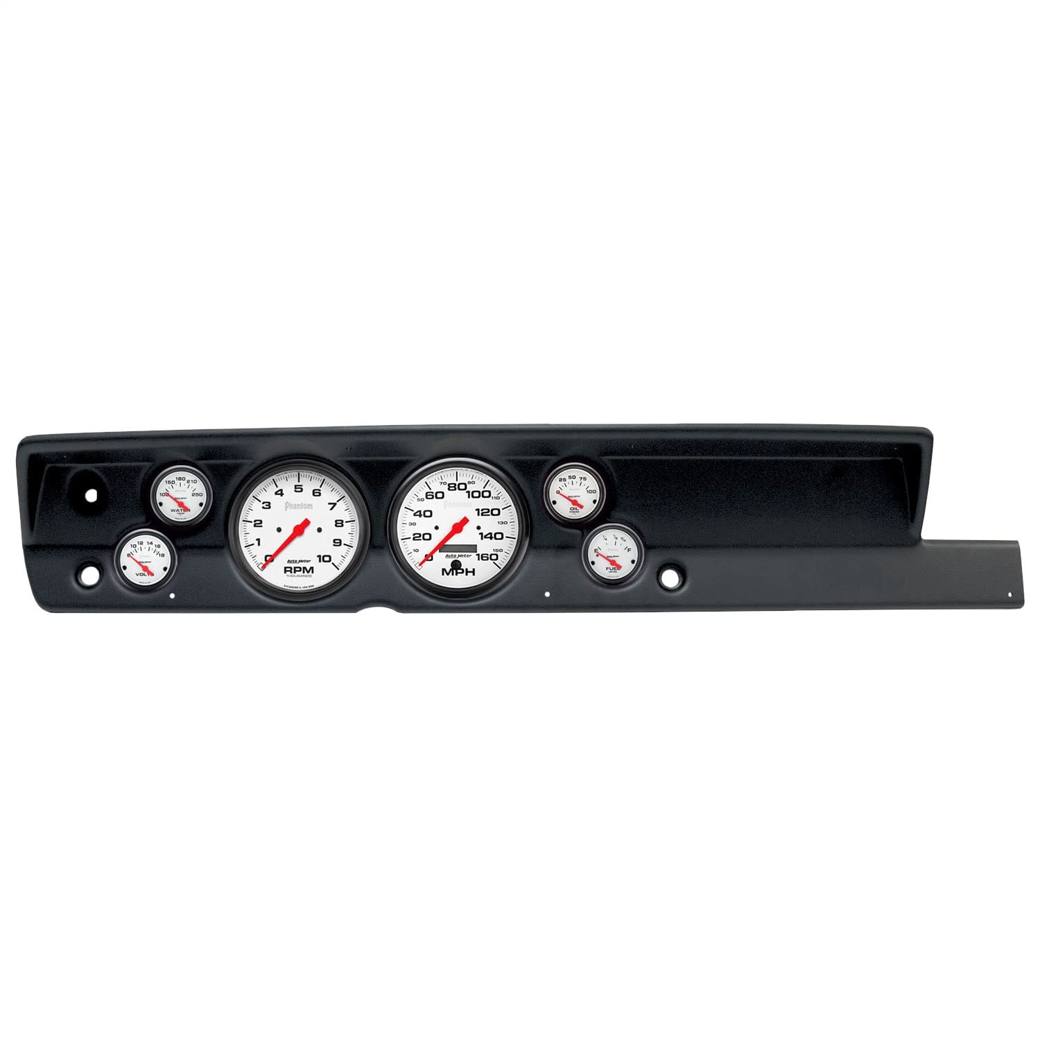AutoMeter Dash Kit Direct Fit, (5" X2, 2 1/16" X4), Plym Cuda No Heat 67-69, Phantom (2117-09)