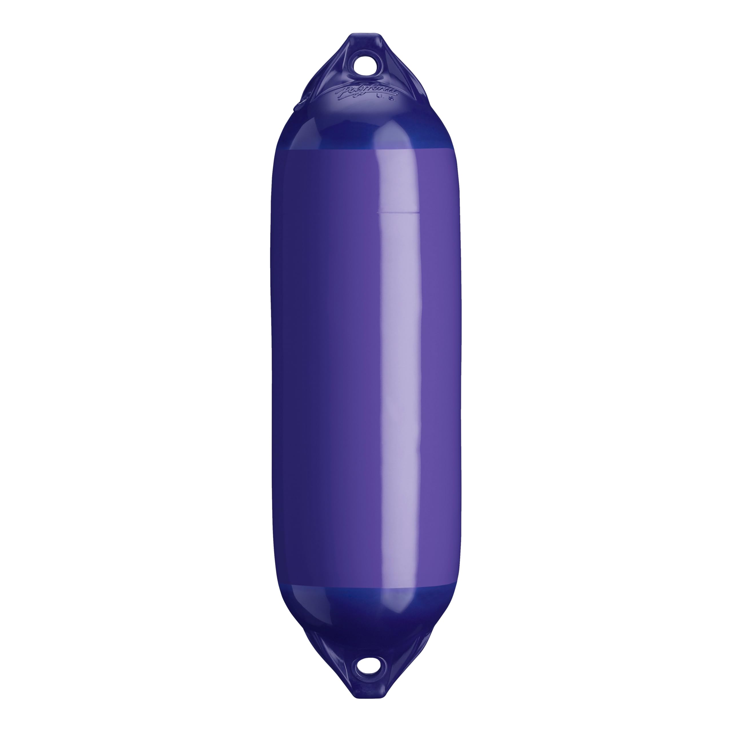 Polyform F-Series F-02 Standard Boat Fender - Blue Ropehold Purple