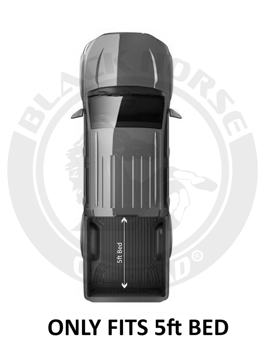 Black Horse E-Roller Retractable Tonneau Cover Black Retractable Compatible with 2015-2023 Chevrolet Colorado|2015-2023 GMC Canyon-ERCGM01
