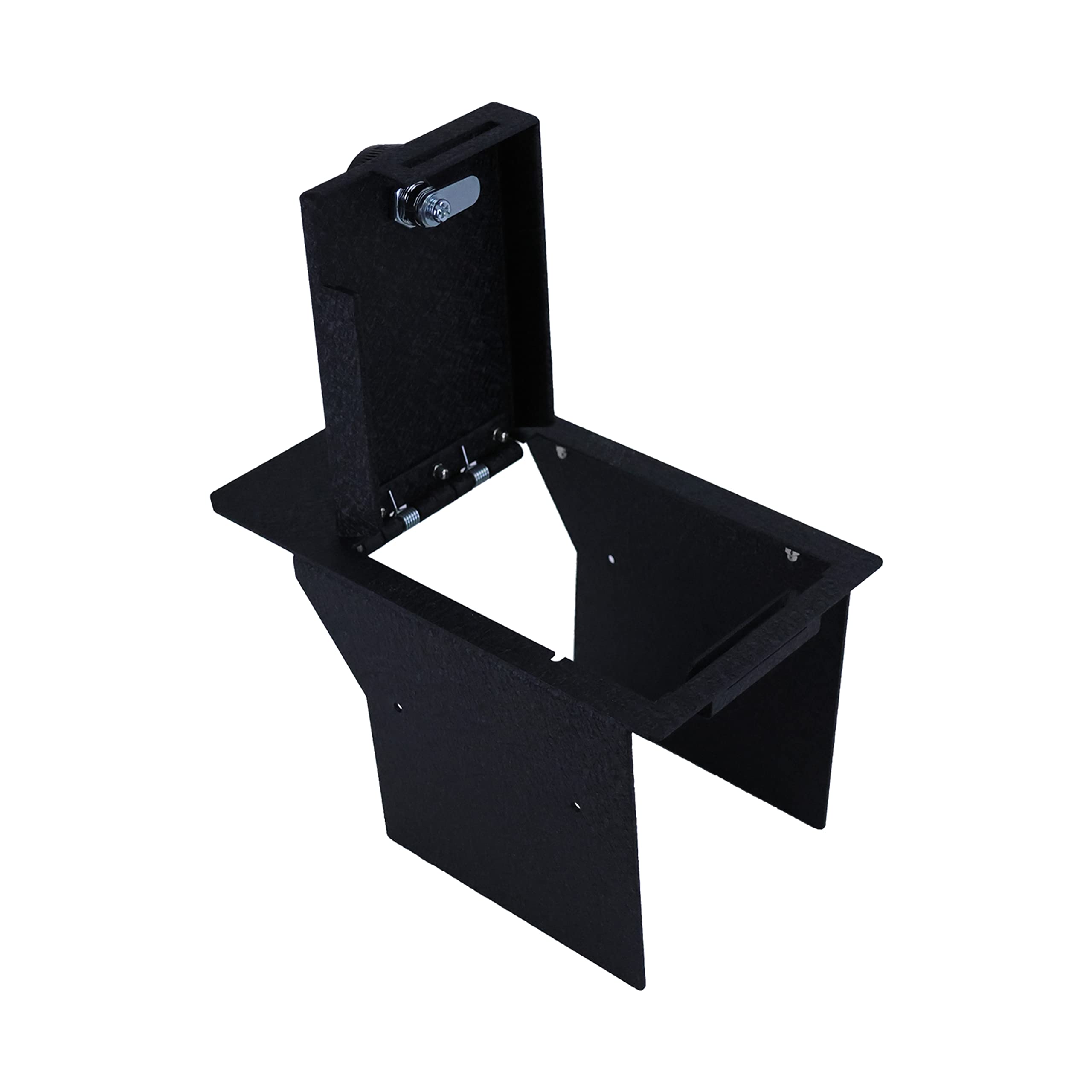 Center Console Safe Black Horse Security Lock Box, Black Gun Box Organizer, with 4 Digit Combination Resettable Lock Compatible with 2021-2024 Ford Mustang Mach-E-ASFM01