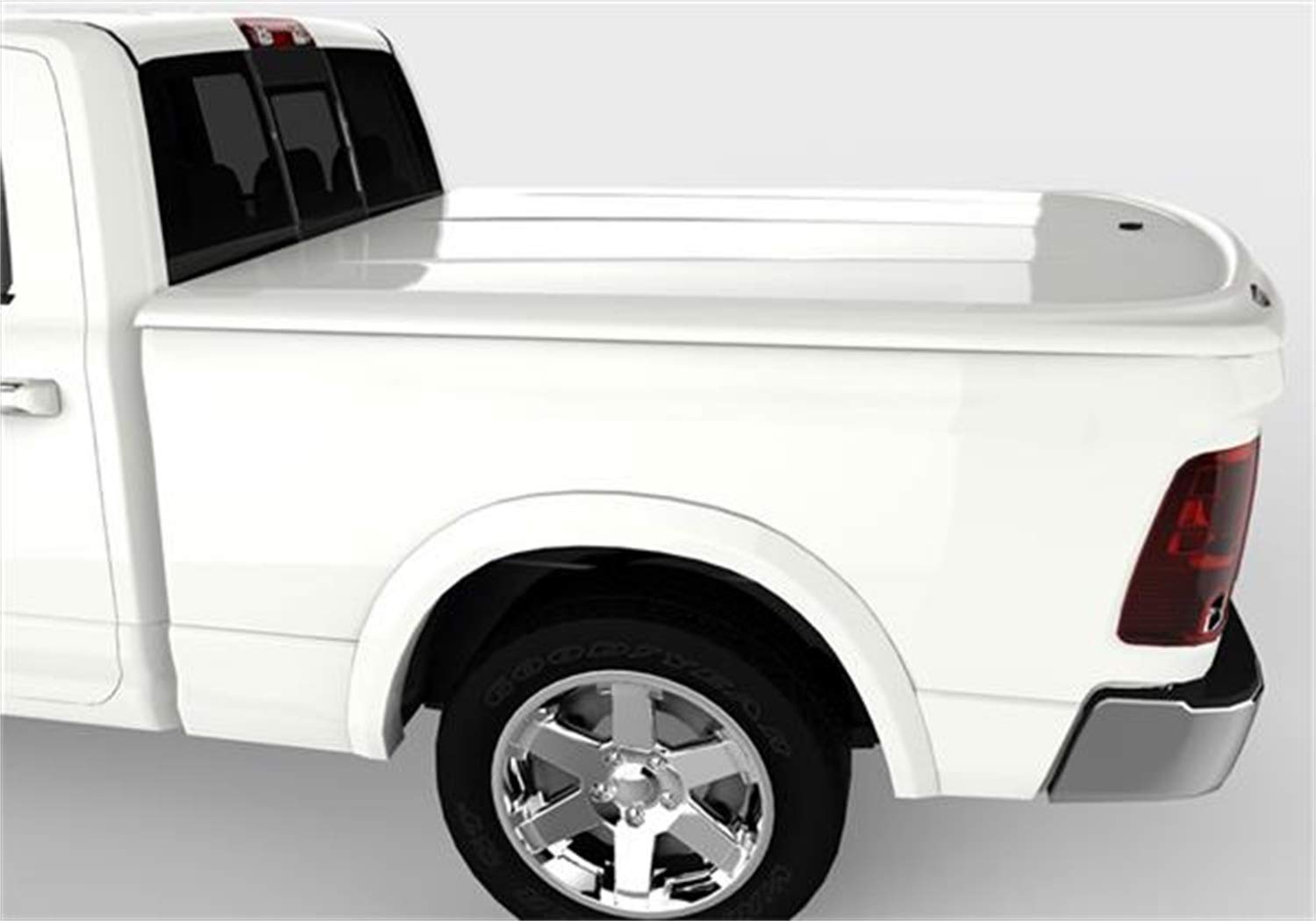 UnderCover RealTruck Lux One-Piece Truck Bed Tonneau Cover | UC3076L-PW7 | Fits 2009 - 2018, 2019 - 2020 Classic Dodge Ram 1500, 2010-20 2500/3500, Std/Quad/Mega (PW7 - Bright White) 6' 4" Bed (76.3")