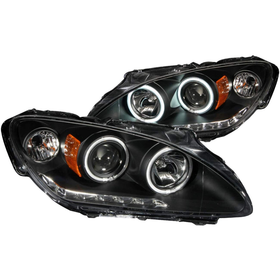 Halogen Projector Headlight AnzoUSA 121449 for Honda S2000 Black/Clear/Amber