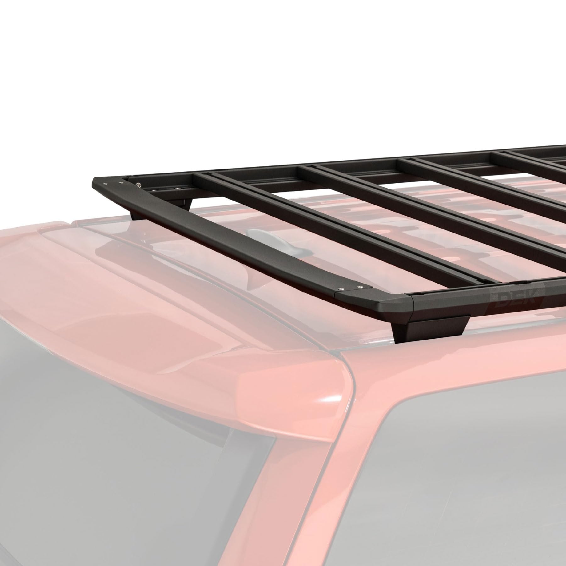 DEK KUAT Direct Mount Rooftop Platform Rack with Integrated Diode Dynamics Light Bar for Over-Hood Illumination, 2010-2024 Toyota 4Runner 5th Generation