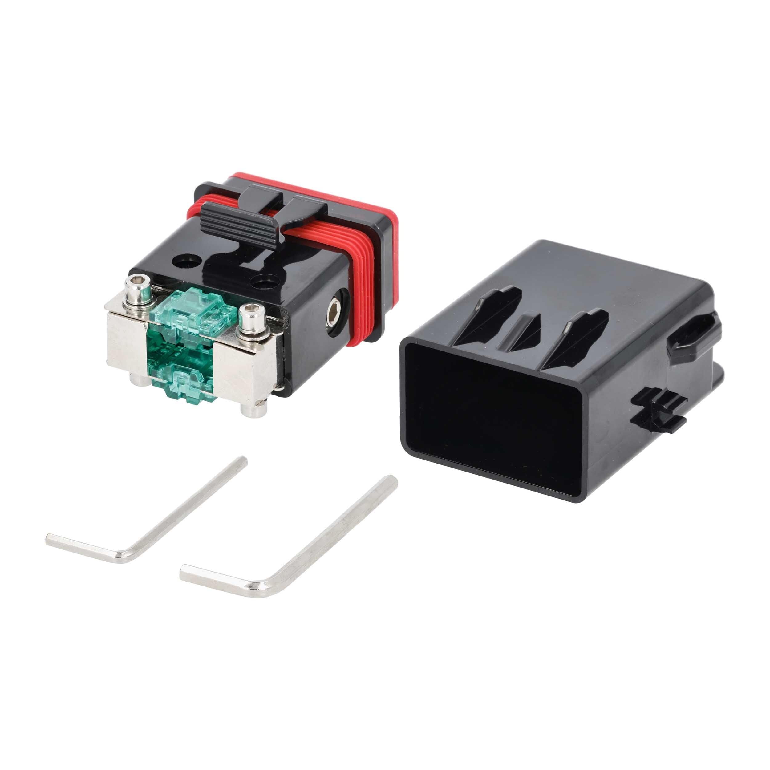 Dual Mini ANL Waterproof Fuse Holder Metra Brands 0/2/4 Ga Marine Cert