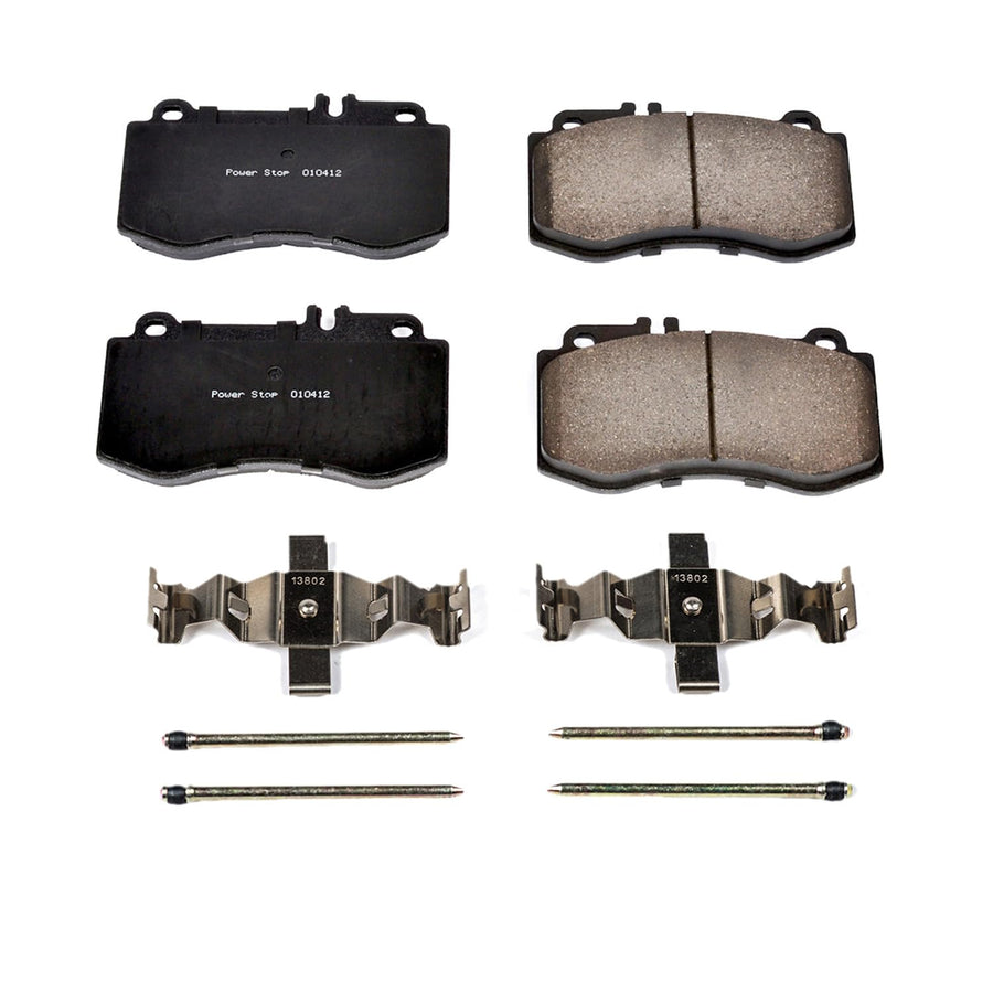 Power Stop Brake Kit Front For Mercedes-Benz E550 2010-11 - Ceramic Brake Pads With Installation Hardware, 17-1420
