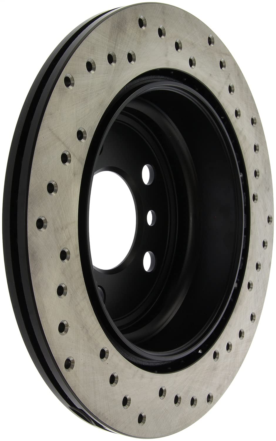 StopTech Sport 128.34150R Cross Drilled Brake Rotor (Rear Right), 1 Pack