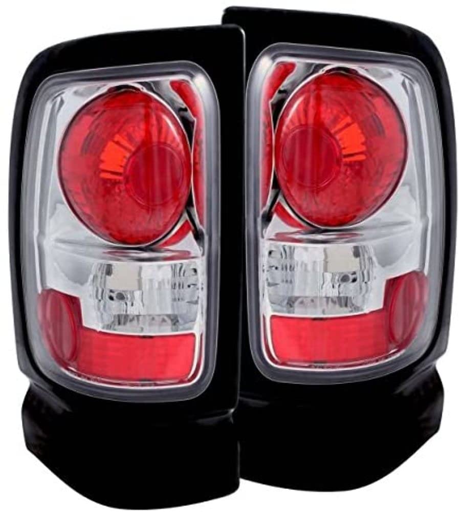 Chrome Euro Tail Light Set-Clear Lens ANZO USA 211046