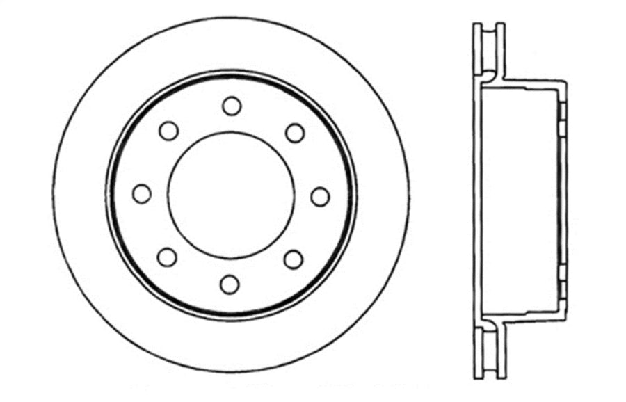 Sport Drilled/Slotted Brake Rotor StopTech 127.66055L (Rear Left), 1 Pack