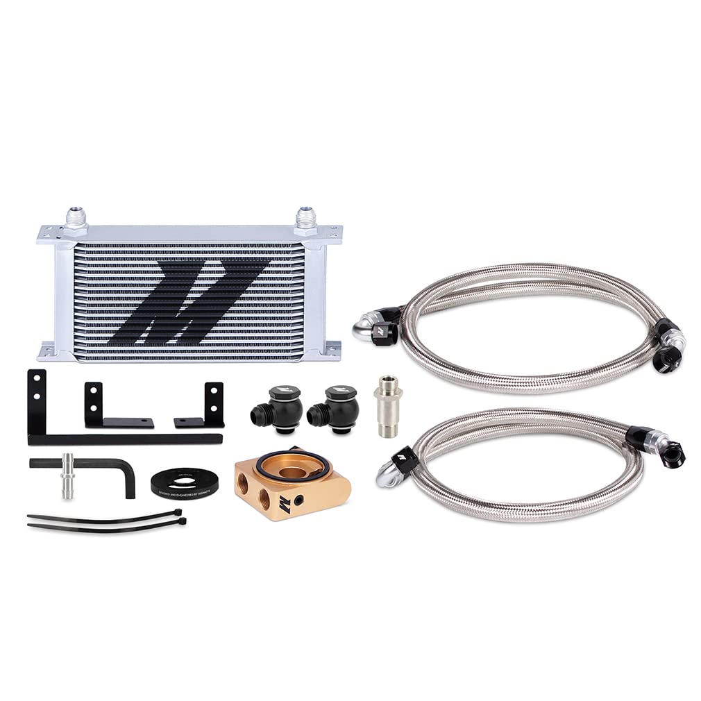 Mishimoto Oil Cooler Kit, Thermostatic Compatible with 2019+ Mazda Miata ND2, Silver