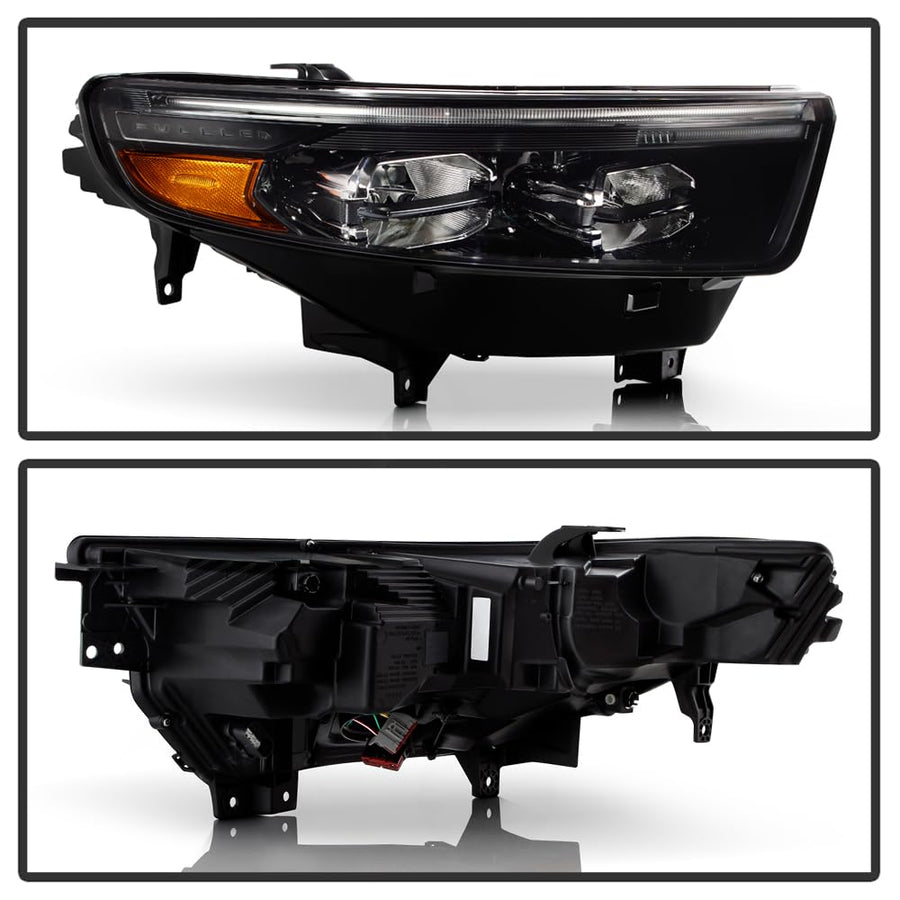 Ford Explorer 20-22 ST Full LED w/DRL Headlight - OE Black Right Spyder (POE)