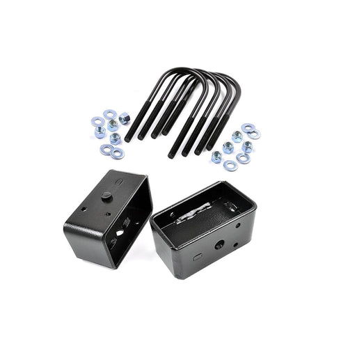 Rough Country 3 Inch U-Bolt & Block Kit for Ford Ranger (1983-1997) - Heavy-Duty Steel Blocks, Enhanced Towing Capacity, Easy to Install