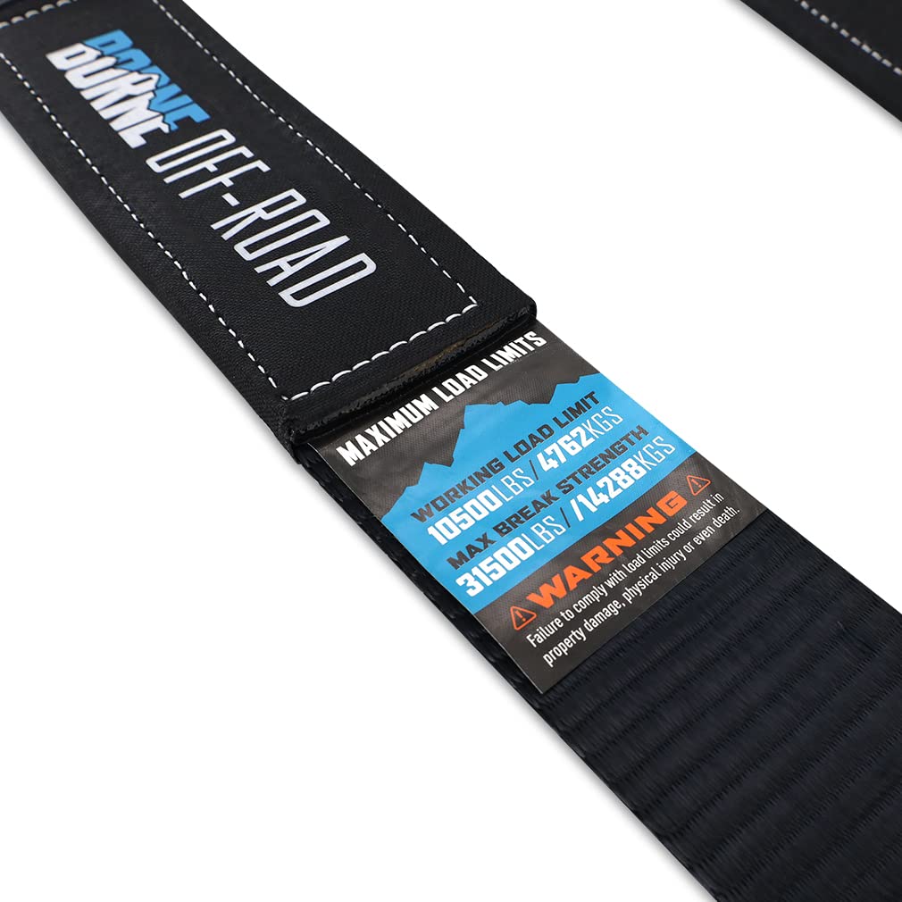 Off-Road Borne Tow Strap, 3 in, 20 Feet