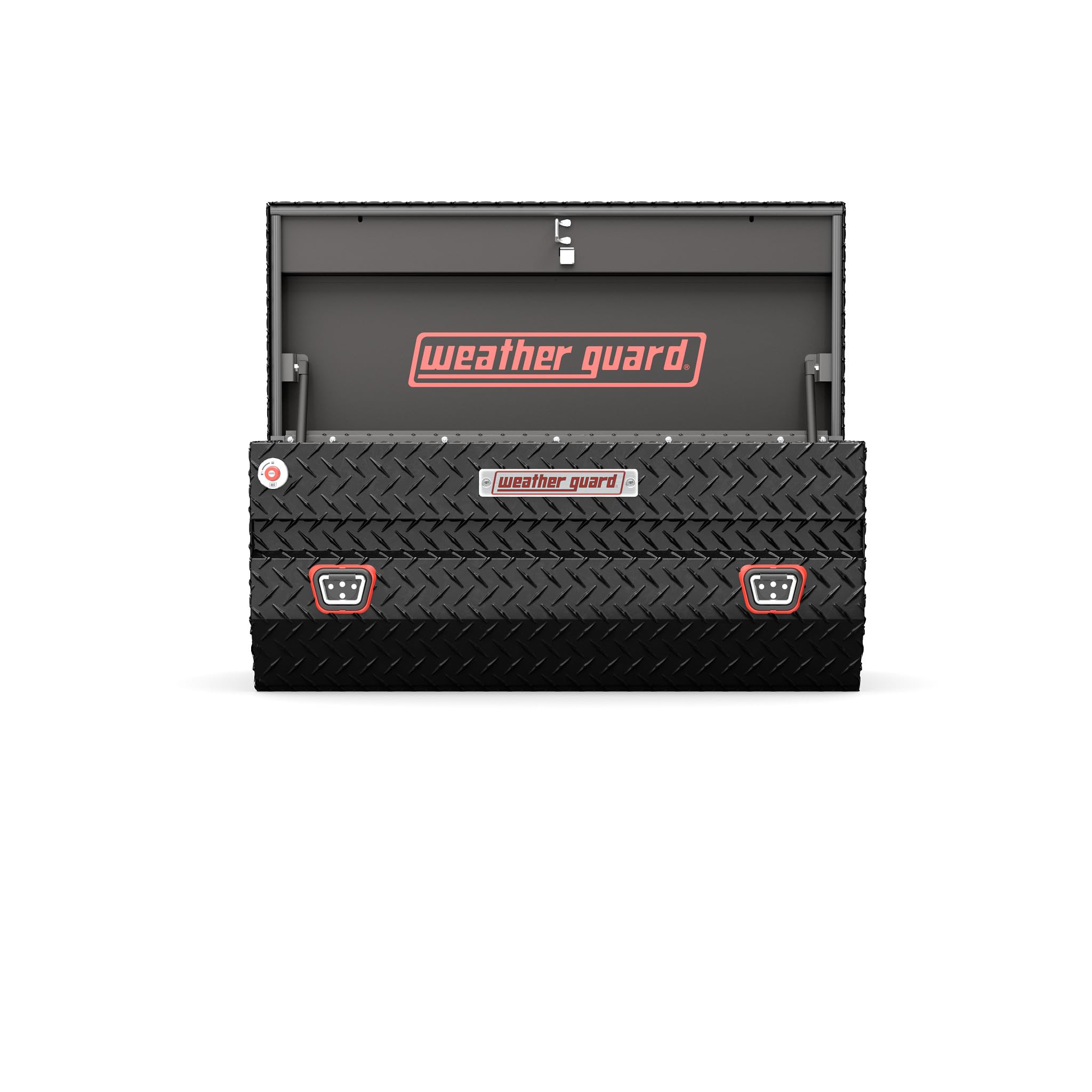 614-5-04 Weather Guard Aluminum All-Purpose Utility Chest, Fits Full and Compact Size Trucks, 7.0 cu ft Storage Capacity (Gloss Black)