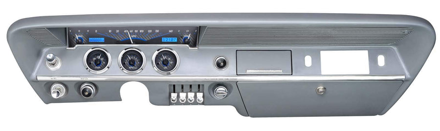 Dakota Digital 61 62 Chevy Impala VHX-61C-IMP-C-B Analog Dash Gauge System Carbon Blue