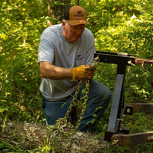 3-Point MAXXTUFF Heavy-Duty Log Skidder Deluxe with Chain and Bonus 2” Receiver Hitch, Model RLS001