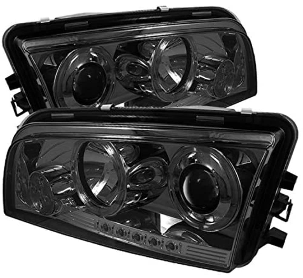 5009753 Spyder Auto LED Halo Projector Headlights Chrome/Smoked
