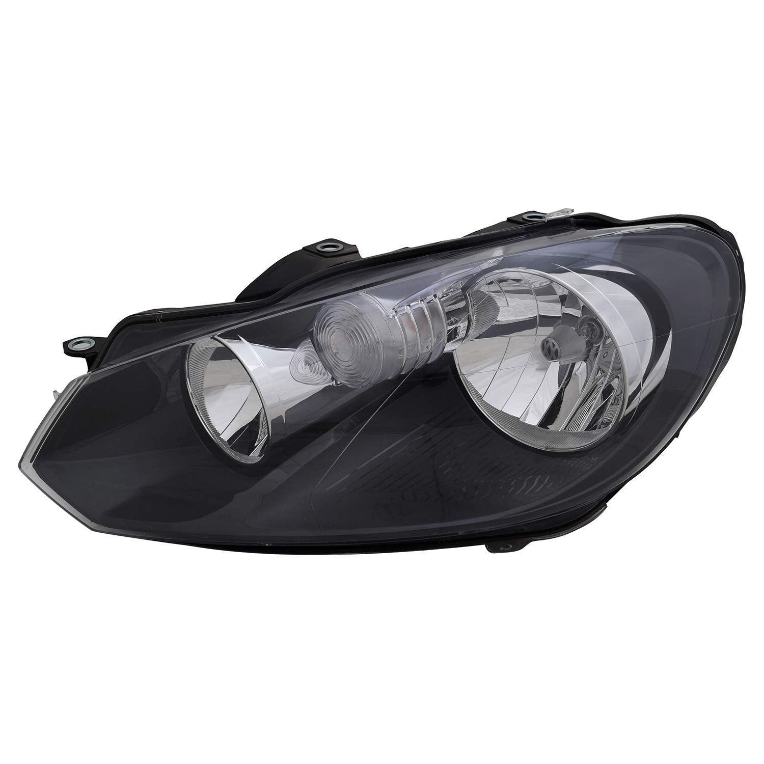Left TYC Headlight Assembly Compatible with 2010-2014 Volkswagen Golf