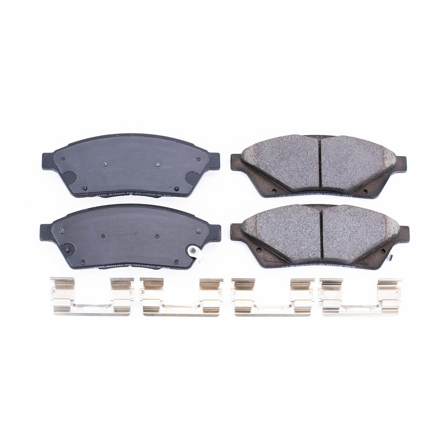 Power Stop Brake Kit Front For Cadillac SRX 2010-16 | Saab 9-4X 2011 - Ceramic Brake Pads With Installation Hardware, 17-1422
