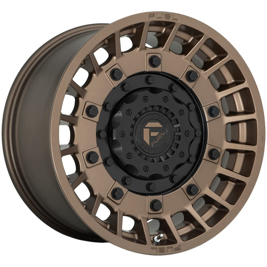 D725 MILITIA FUEL OFF-ROAD 20X10, 5X4.5/5.0, 4.79, -18mm MATTE BRONZE & BLACK - D72520002647