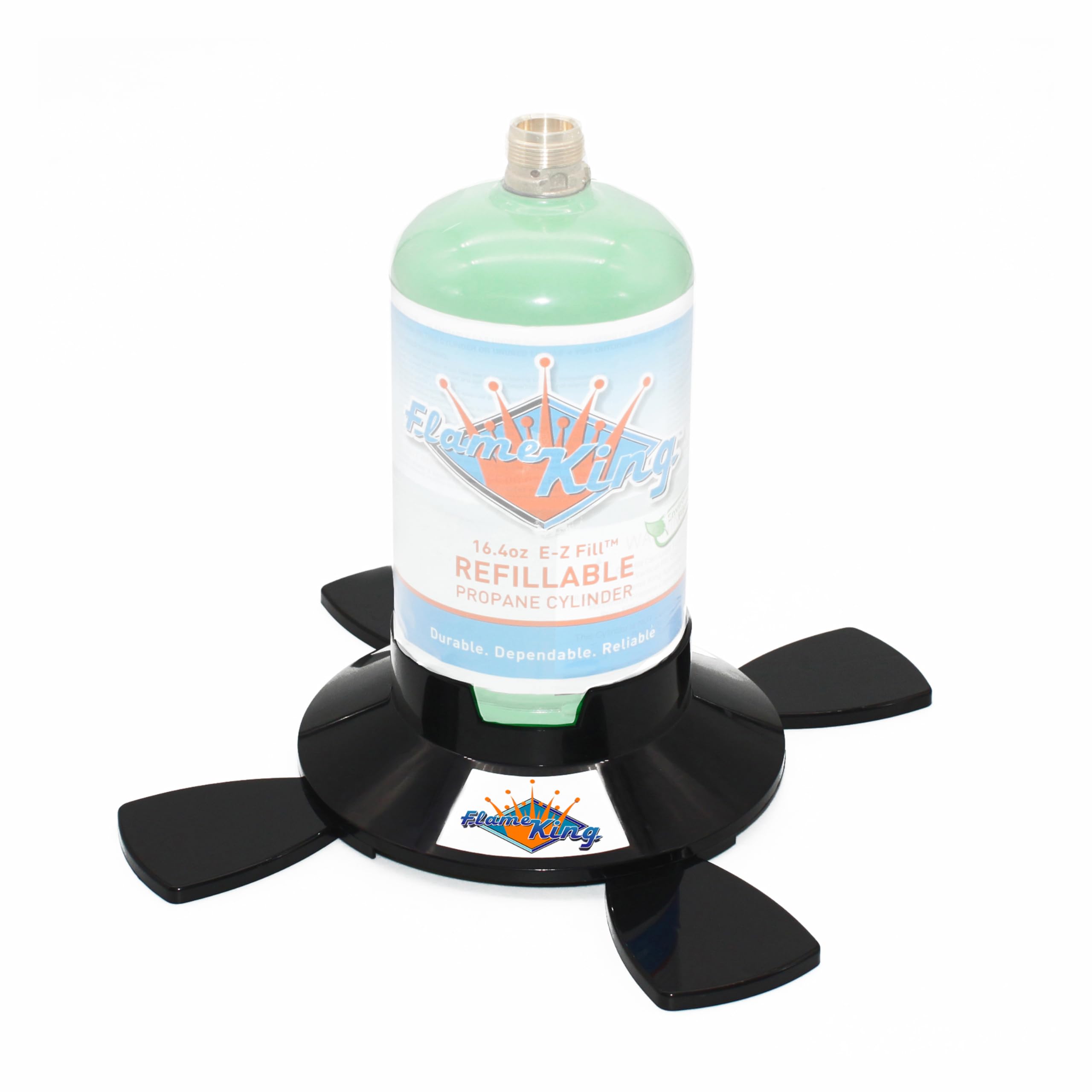 Flame King Propane Base YSN1LBB for 1LB and 1/2LB Canisters for Safety and Stability