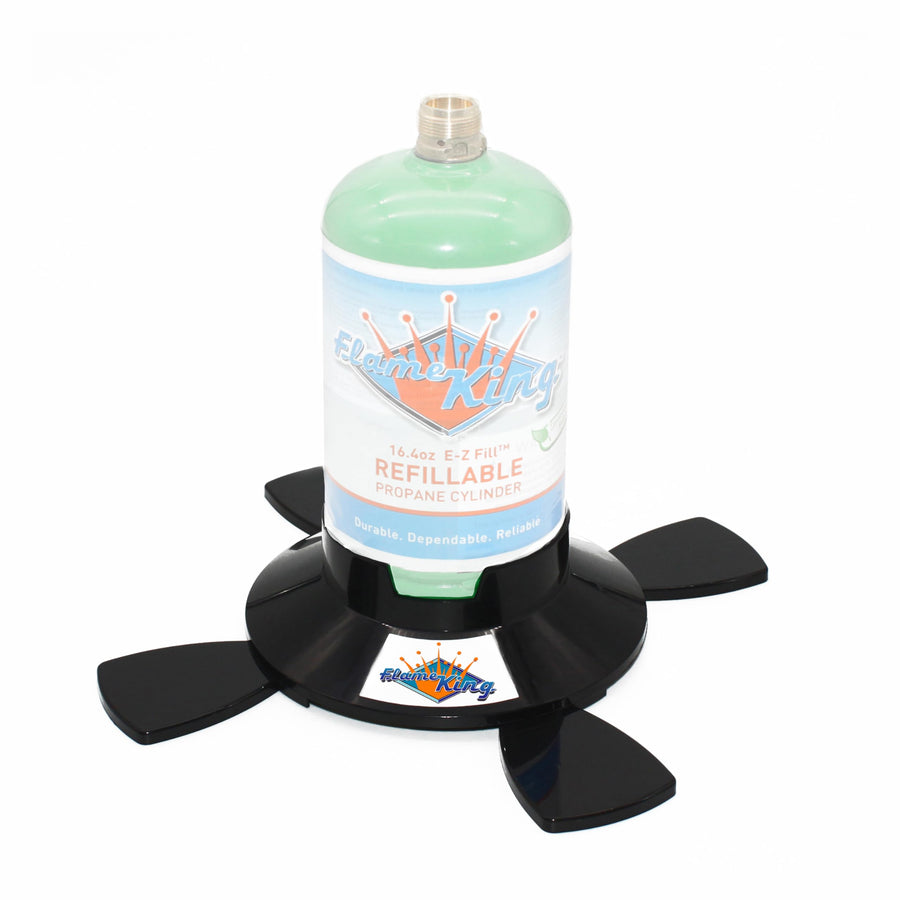 Flame King Propane Base YSN1LBB for 1LB and 1/2LB Canisters for Safety and Stability
