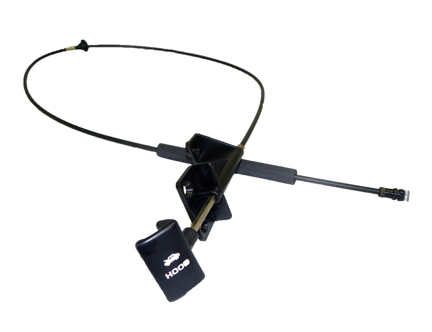 Hood Release Cable Crown Automotive Electrical, Lighting and Body, Black