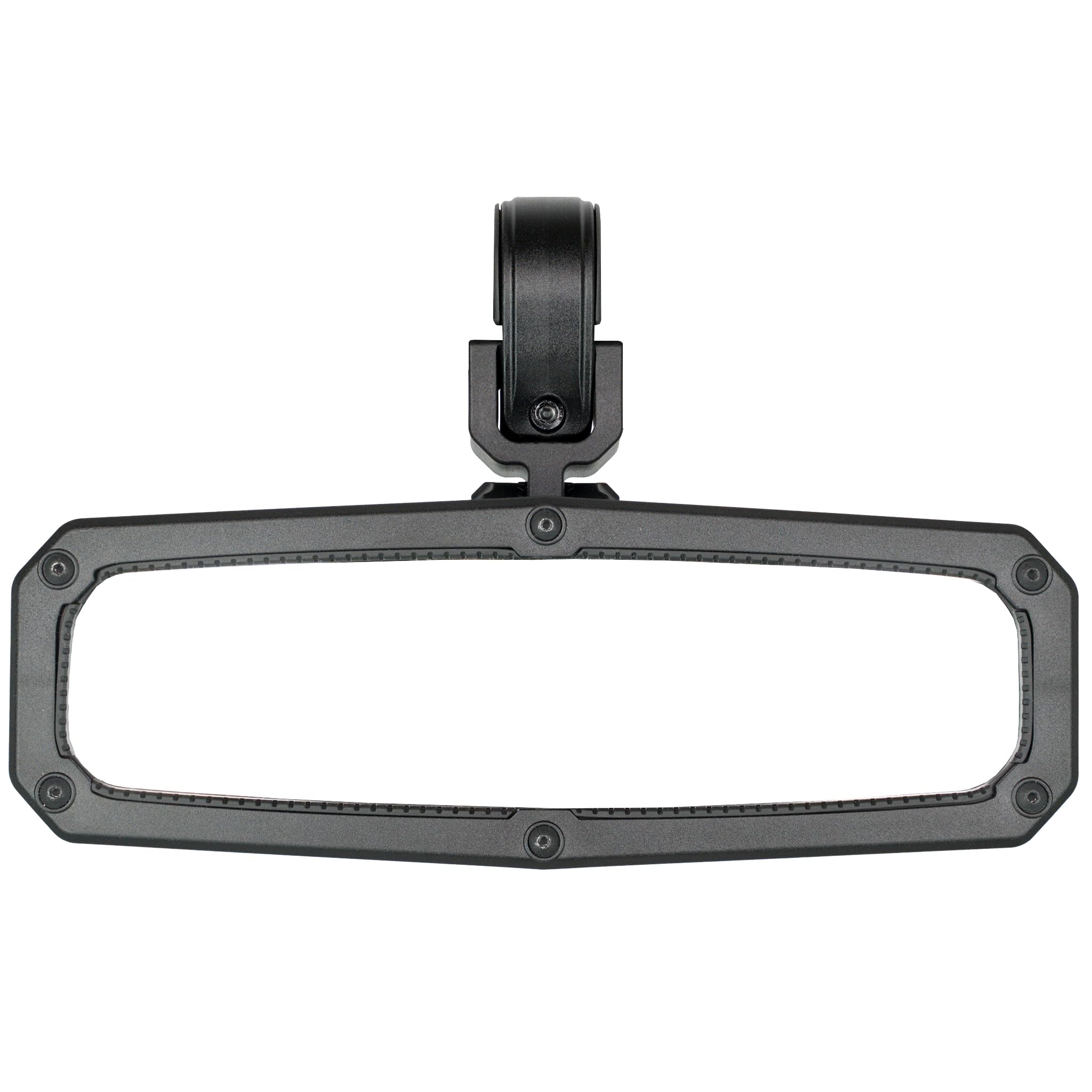 ATV Tek UTV Rearview Mirror CLEARVIEW™, Black UV Resistant Nylon, Designed for and Fits, Honda, Yahama, Polaris, Kawaski, CF Moto with Round Mount Tubing