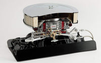 Midnight Series Lokar XTCB-4150 Black Finish Throttle Bracket/Kickdown Plate (Holley Style Carb with Return Kit)