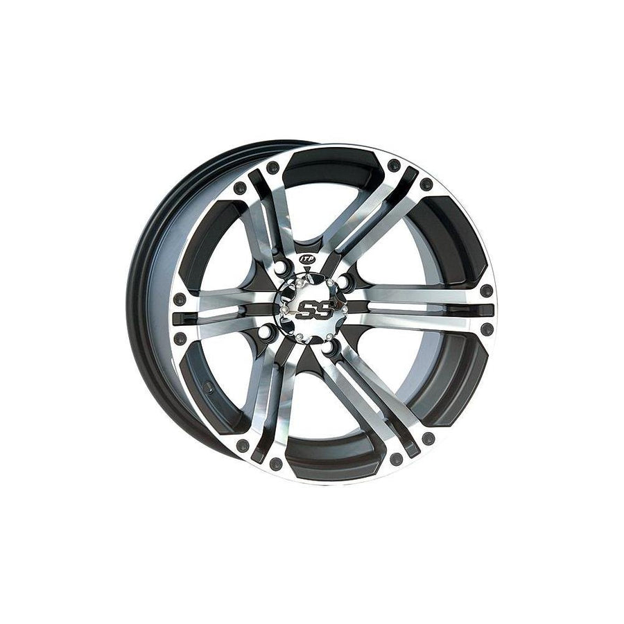 ITP SS212 Black Wheel with Machined Finish (14x6"/4x110mm) SS ALLOY