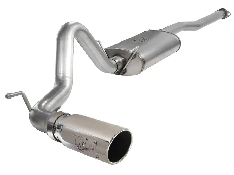 MACH Force-Xp aFe Power (49-46022-P) 3" Stainless Steel Cat-Back Exhaust System with Polished Tips for Toyota Tacoma