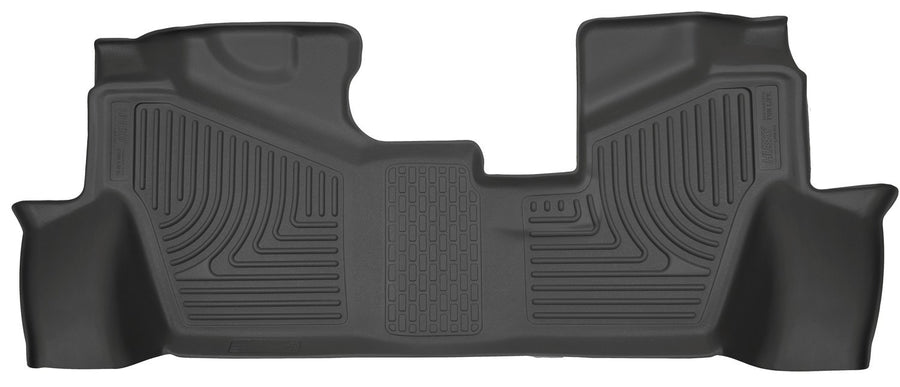 Weatherbeater Husky Liners Floor Mats | Fits 2016-2022 Honda Pilot w/2nd Row Bench Seat | 3rd Row, 1-pc Black - 19421