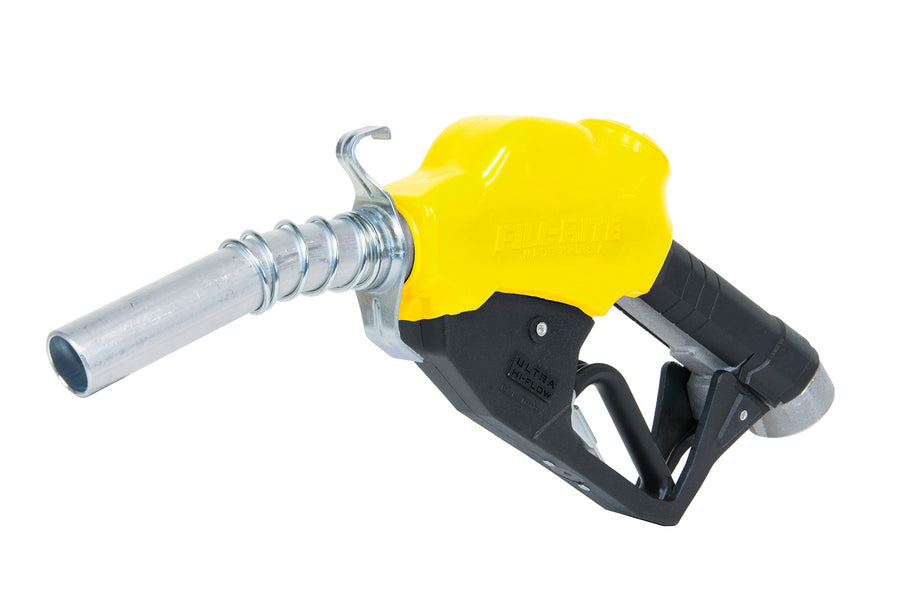 1” Fill-Rite N100DAU13Y 3 to 40 GPM Automatic Ultra High Flow Fuel Transfer Nozzle, Yellow -For Gasoline, Diesel, Biodiesel up to B20, E15 & Kerosene