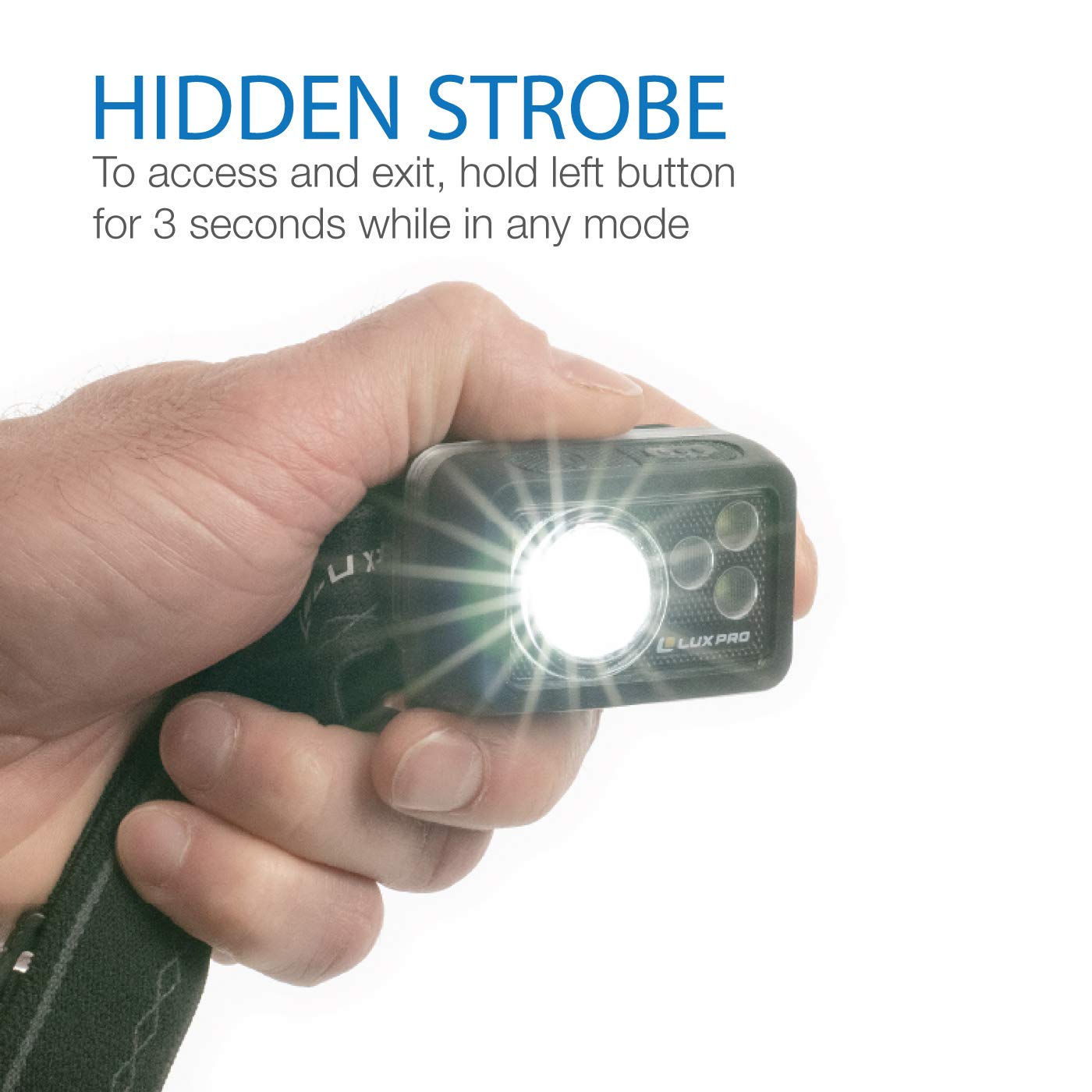 LUXPRO LED Waterproof Headlamp Bright 355 Lumens LP735