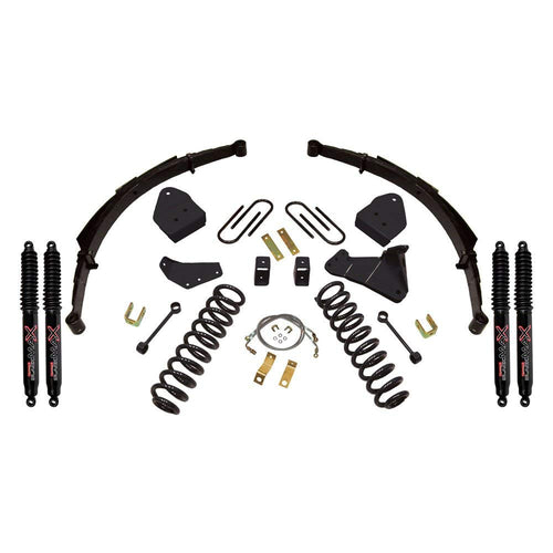 Skyjacker Suspension Lift Kit F8401KS-B w/Shock Black MAX Shocks 4 in. Lift Incl. Front Coil Springs Rear Springs