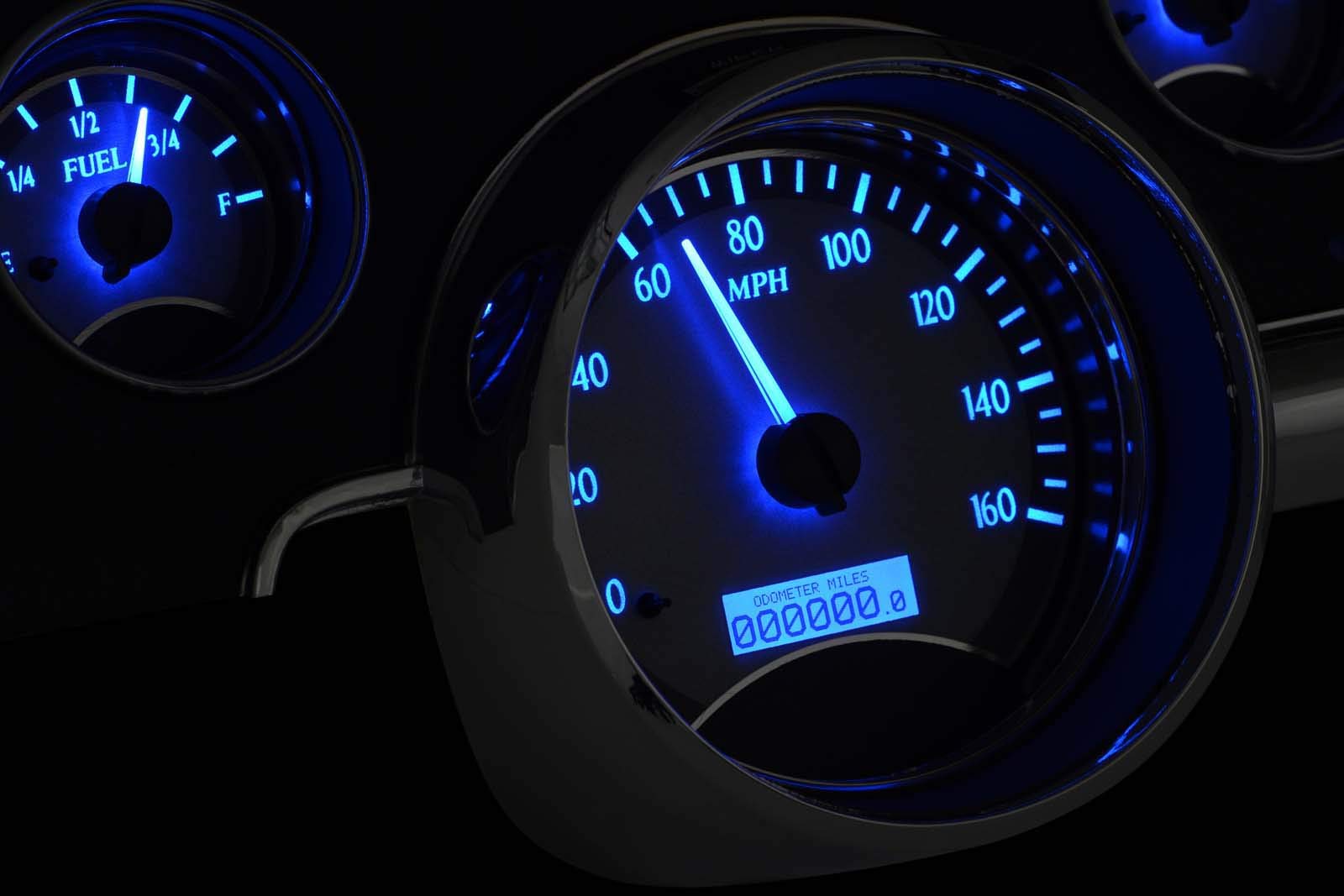 Ford Mustang VHX System, Silver Face - Blue Display 1967-68