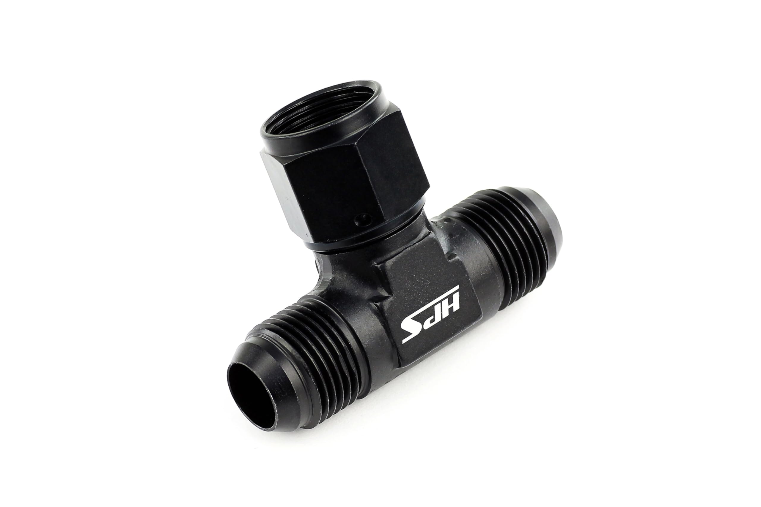 AN Tee Adapter Fitting HPS AN9251-10, Aluminum, Size: AN-10 Male, with Female on side, Black