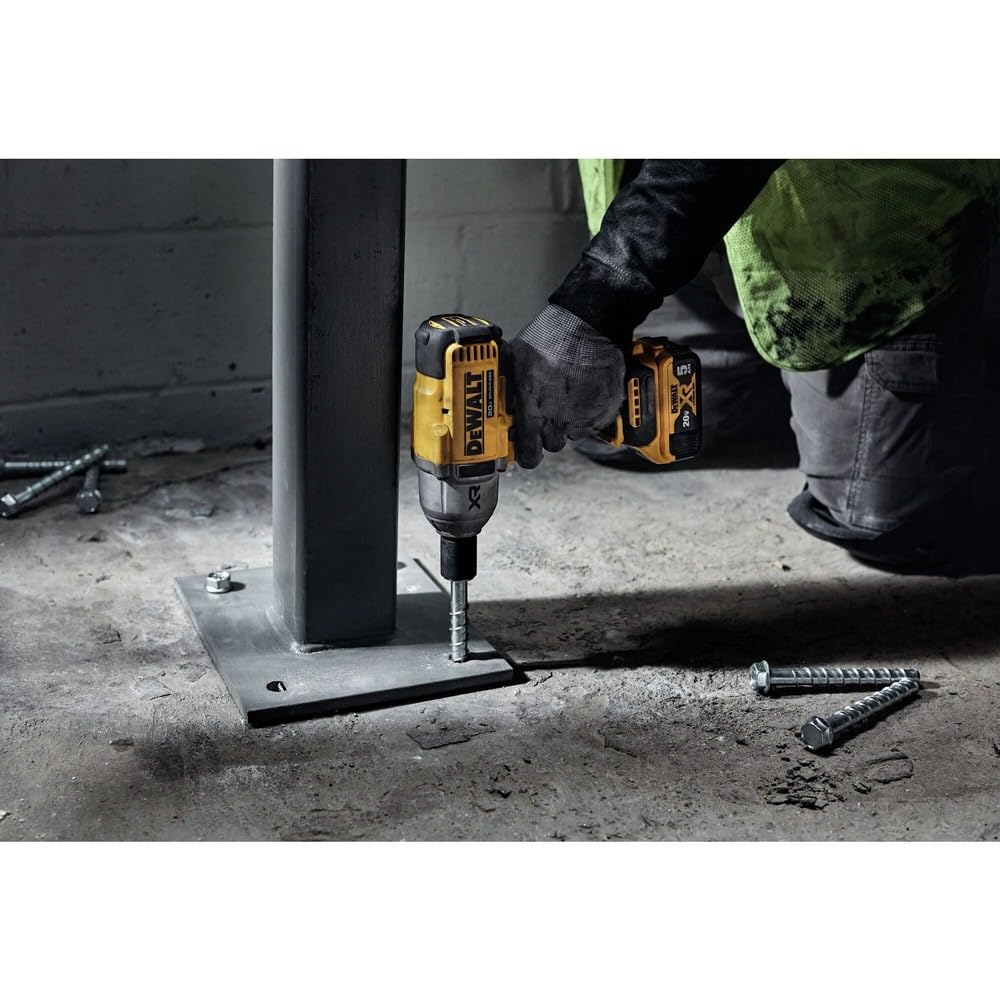 20V MAX DEWALT Cordless Impact Wrench, 1/2 Impact Gun, 4-Speed High Torque with Hog Ring Anvil and LED Light, Brushless Motor, Precision Wrench, Tool Only (DCF900B)