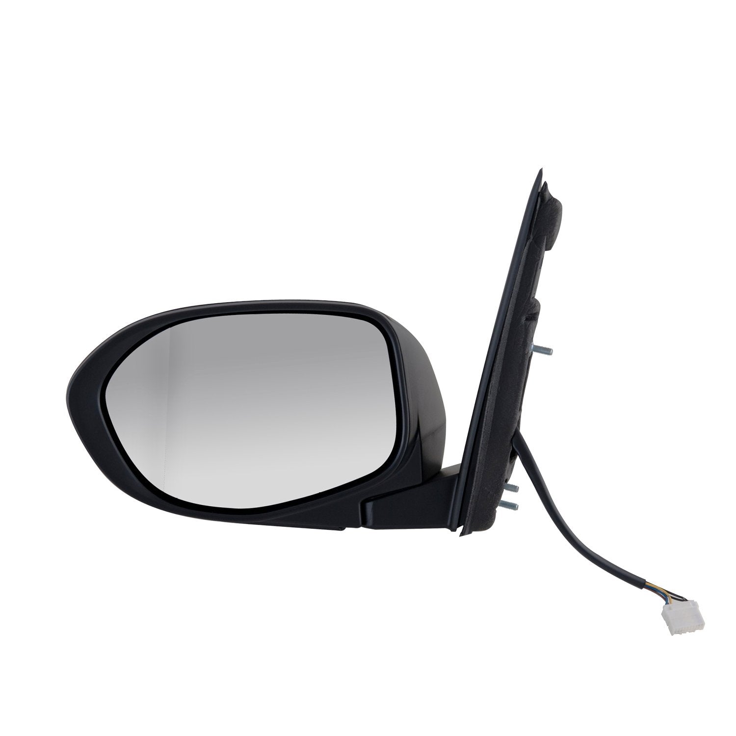 Driver Side Fit Mirror for Honda Odyssey EX, EX-L, LX, SE Model, Black, PTM Cover, w/Aspherical Lens, Foldaway, Heated Power