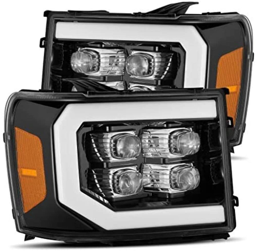 880608 AlphaRex USA Nova Series Projector Headlights fits GMC Sierra 1500, Clear