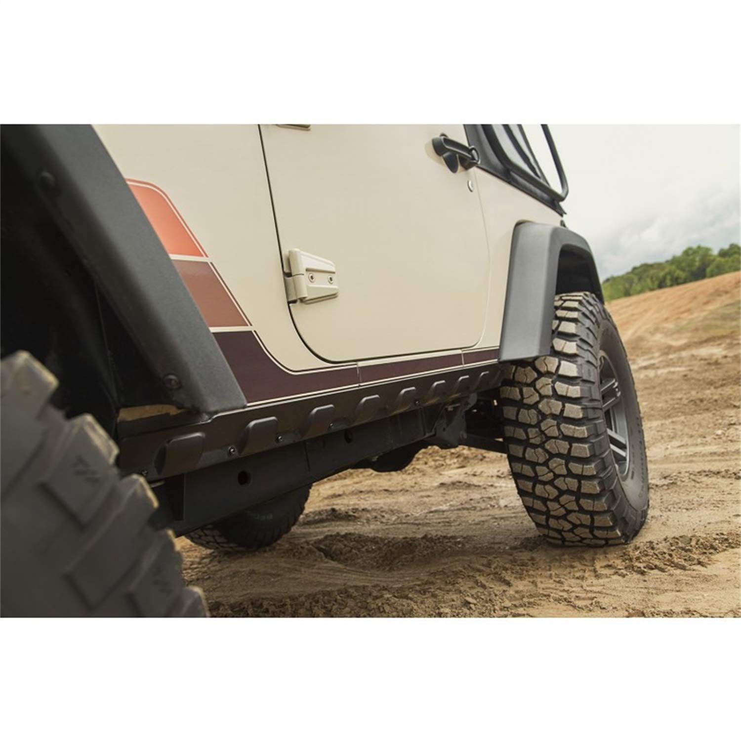 Body Armor Kit, Rugged Ridge Rocker Guard | 11651.11 | Fits 2007-2018 Jeep Wrangler JK 2-Door