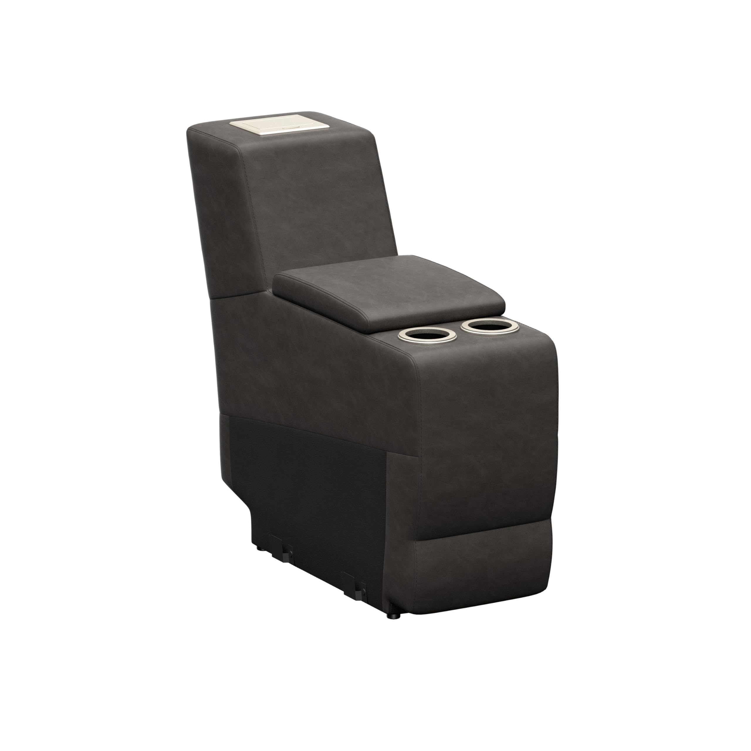 Signature Seismic Series THOMAS PAYNE McCoy RV Theater Seating 12" Center Console with Storage Compartment, Dual Cupholders, 110V Power Pop-Up Outlet with Two USB Ports - 2024044203
