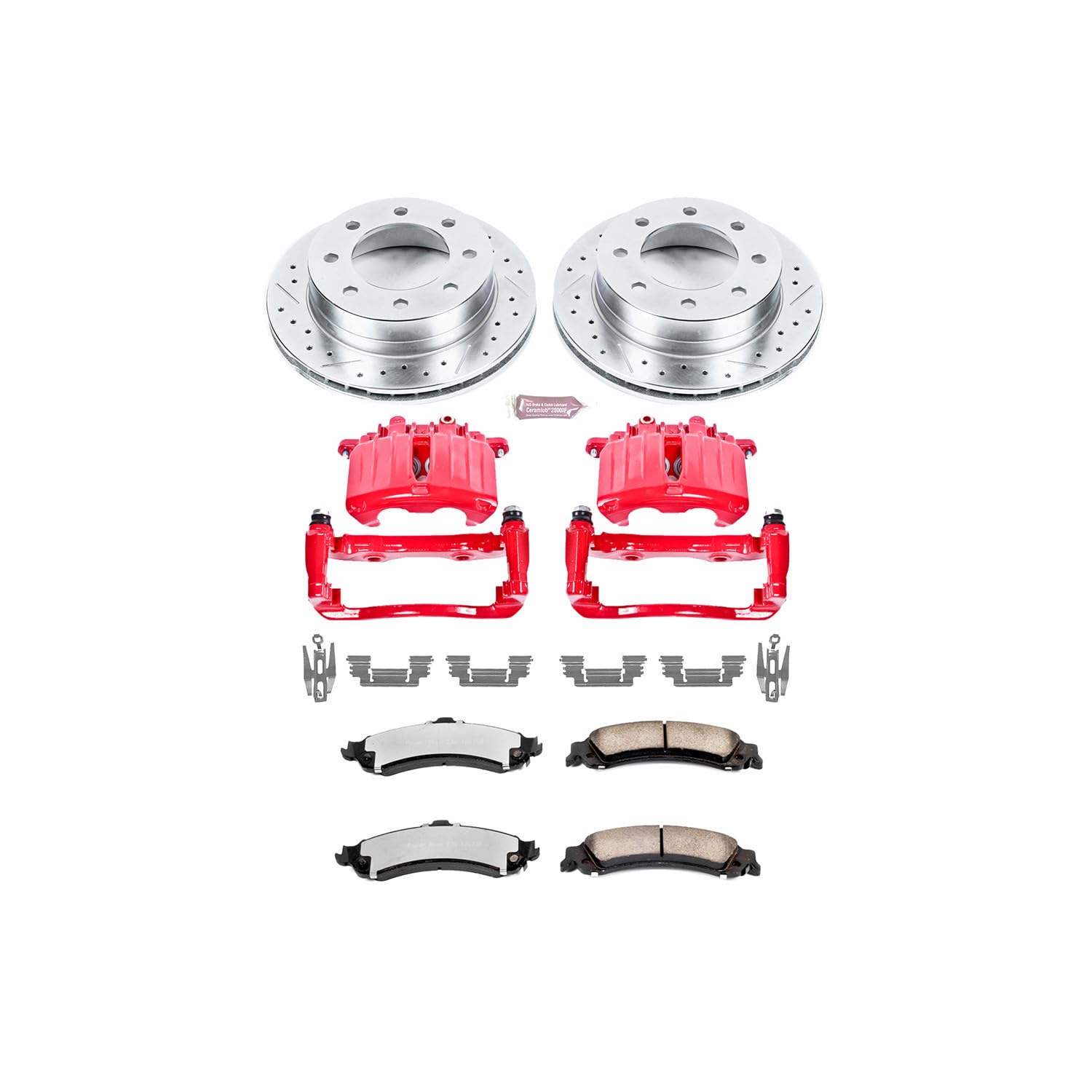 Power Stop Front KC690-26 Z26 Street Warrior Brake Kit Honda For Honda Civic 1996-2005, Honda Insight 2010-2014 [Model Specific]