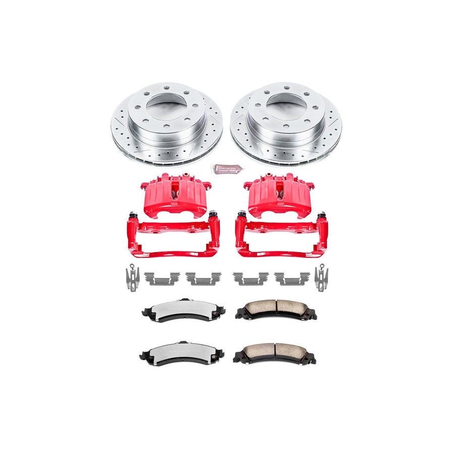 Power Stop Front KC690-26 Z26 Street Warrior Brake Kit Honda For Honda Civic 1996-2005, Honda Insight 2010-2014 [Model Specific]